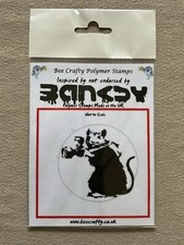 BEE CRAFTY polymer stamps - Inspired by Banksy - Ratzzi