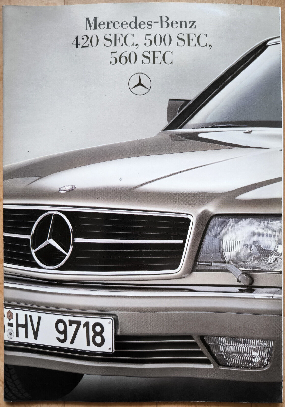 MERCEDESBENZ 420SEC 500SEC 560SEC (W126) 1985 Prospekt Brochure MERCEDESBENZ 420SEC 500SEC 560SEC (W126) 1985 Prospekt Brochure