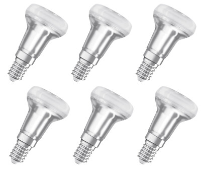 6x OSRAM LED Star R39 36° Reflektor 1,5W = 25W E14 warmweiß EEK:F (Spektrum A-G)