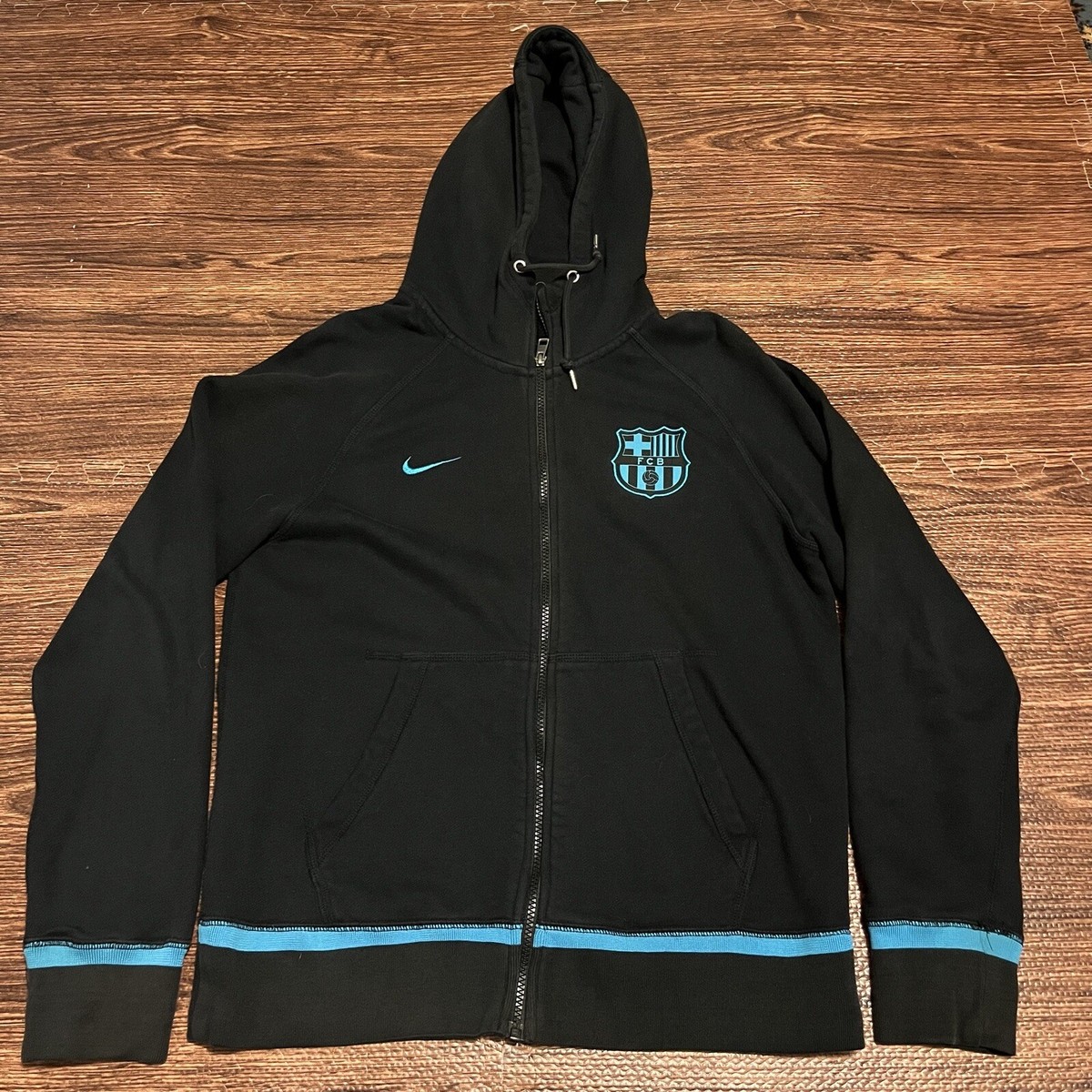 FC Barcelona Nike スウェット ネイビー Vintage Nike FC Barcelona Sweatshirt Dark Navy/Neon Green