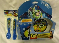Toy Story Mealtime Dinnerware Set Includes Plate Bowl and Cup with Flatware!New!