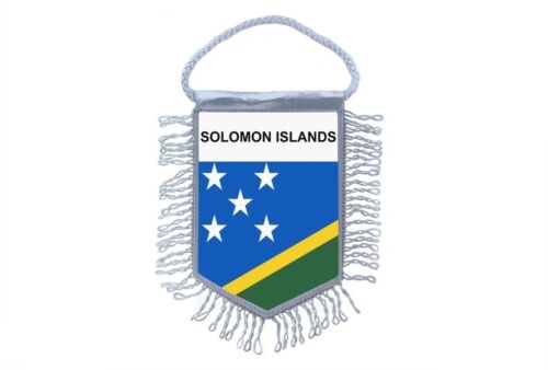 Wimpel Mini Flagge Land Auto Decoration Solomon Islands - Afbeelding 1 van 1