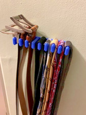 Black Belt and Tie Rack Wall Mount