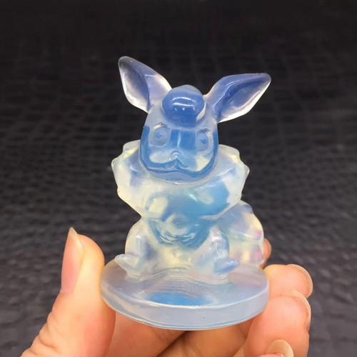 Monstruo de bolsillo tallado en cristal opalita natural flareon para decoración de Reiki 1 pieza - Imagen 8 de 11