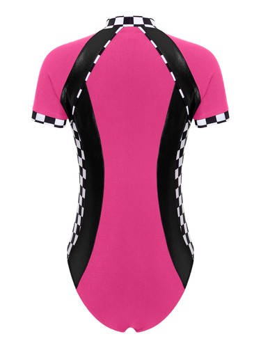 Womens One Piece Bodycon Jumpsuit Racing Suit Leotard Pool Party Bodysuit Bar - Picture 58 of 84