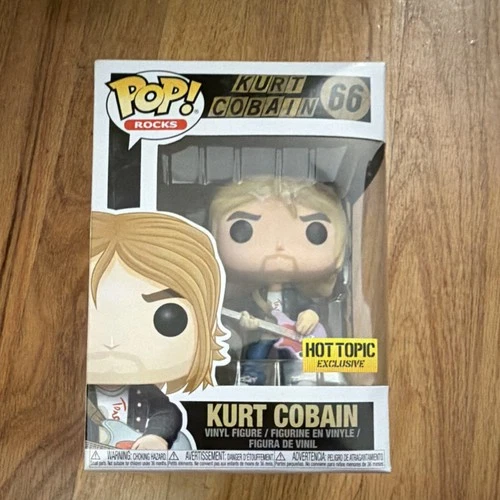 Funko Pop! Vinyl Kurt Cobain Rocks #66 Hot Topic Exclusive Figure