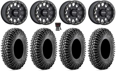 Method 401 Bdlk 15'' Wheels Bk 5+1 35'' Cliffhanger Tires Renegade Outlander