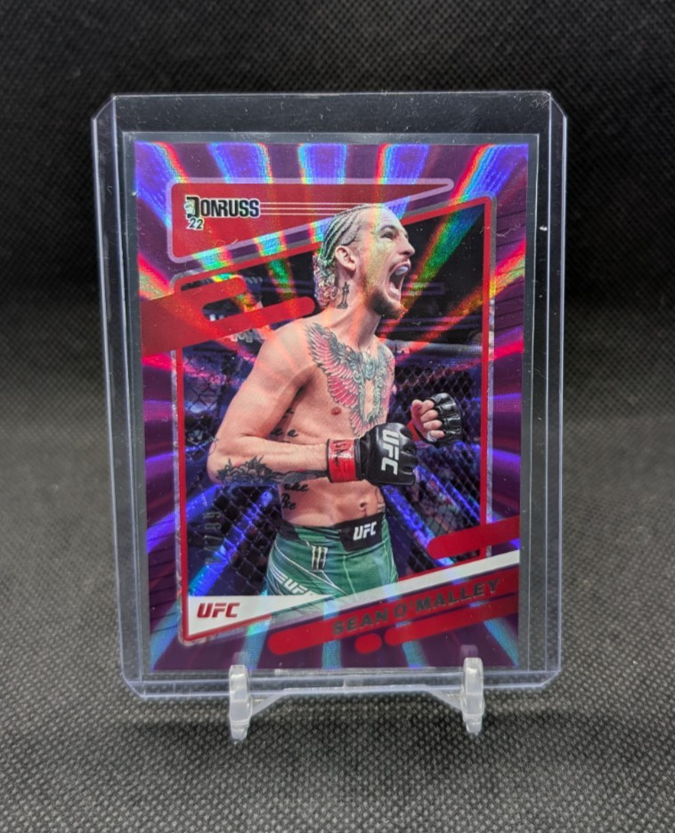 Sean O'Malley 2022 Panini Donruss UFC #94/99 Purple Laser Holo Parallel No. 48