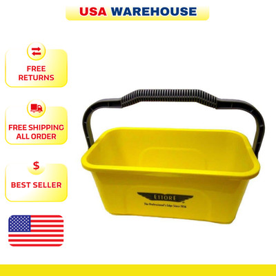 Ettore 3 Gal. Super Bucket with Sturdy Handle Window Cleaning Tools