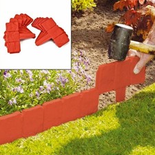 10pcs Landscape Edging Border Plastic Garden Fence Lawn Decor Border
