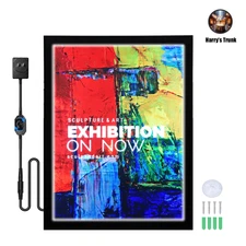 LED Poster Frame 16x24 Magnetic Lightbox Display for Backlit Translucent Posters