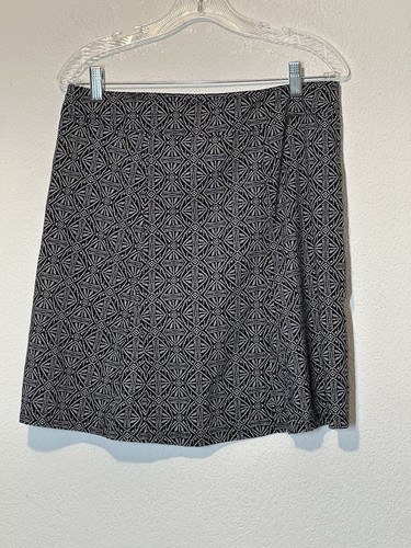RipSkirt Womens Black White Geometric Skirt Size M Travel Beach 32 X 19 - Picture 2 of 6