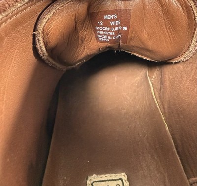 LL Bean Chukka Leather Casual Ankle Boots Men\'s 12 Wide 3 Eyelets Chestnut LL Bean Chukka Leather Casual Ankle Boots Men main image 3