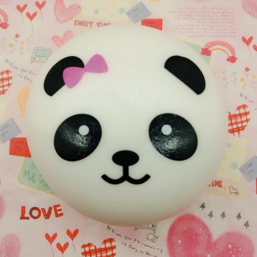 7CM PU Slow Rising Kawaii Stretch Scented Panda Shaped Squeeze Toy for Stress - 第 11/11 張圖片