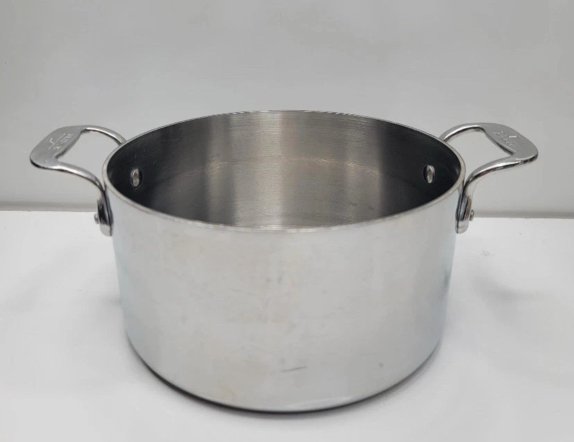 All-Clad 3qt Stockpot Two Handle Pot No Lid Vintage