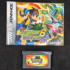 Mega Man Battle Network 6 Cybeast Gregar GBA Authentic Manual Game
