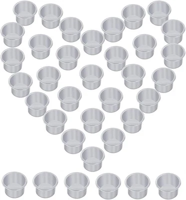 JHXHHTHONGTONG 40 Stück Mini Kerzeneinsätze aus Metall Deko Kerzeneinsatz Creative K