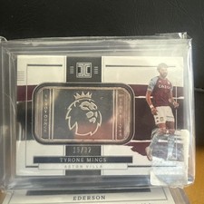2021-22 Panini Impeccable Premier Leagu Tyrone Mings 999 Fine Silver Bar /32