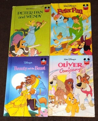Lot of 7 Walt Disney Wonderful World of Reading Hardcover Books 1980's 1990's