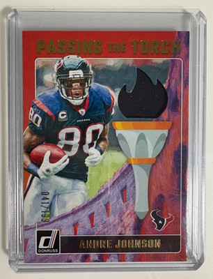 2024 Donruss Passing the Torch Andre Johnson Tank Dell Dual Relic /199 #PTTTEX