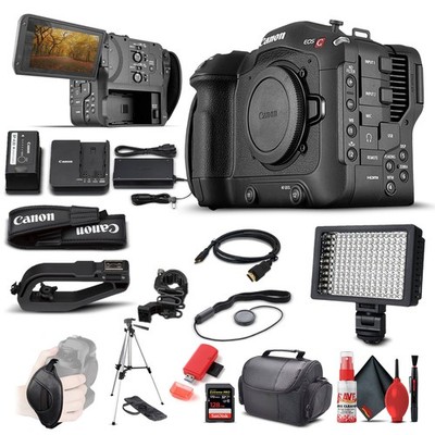 Canon EOS C70 Cinema Camera (RF Lens Mount) (4507C002) + 128GB Extreme Pro SD