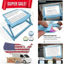 Innovative 5X LED Magnifier with Detachable Stand & Bright Energy-Saving Lights