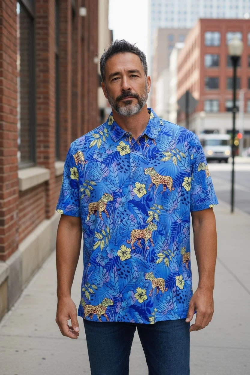 Birdie Bound men's 3XL animal print multicolor new