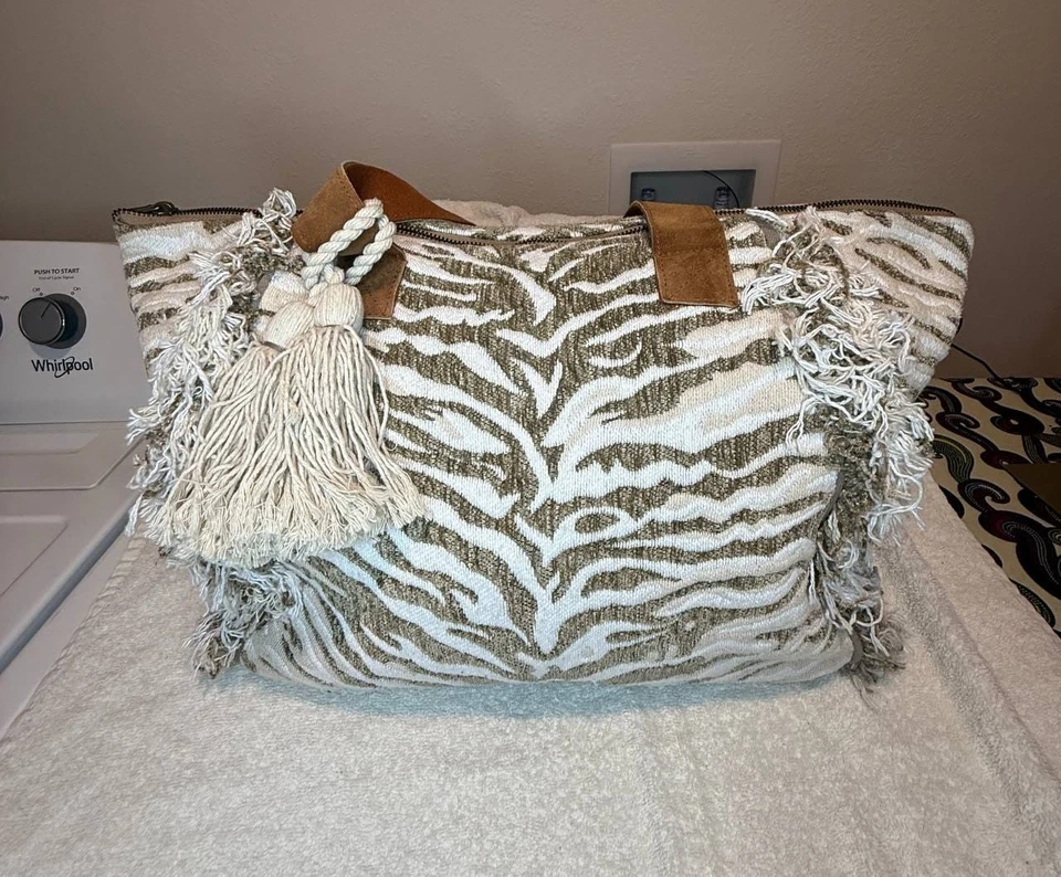 Bolso de lona grande para pasar la noche Foto 2 de 4