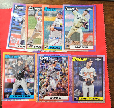 2025 Topps Series 1 Baseball SILVER PACK CHROME MOJO 1990 Design You Pick!