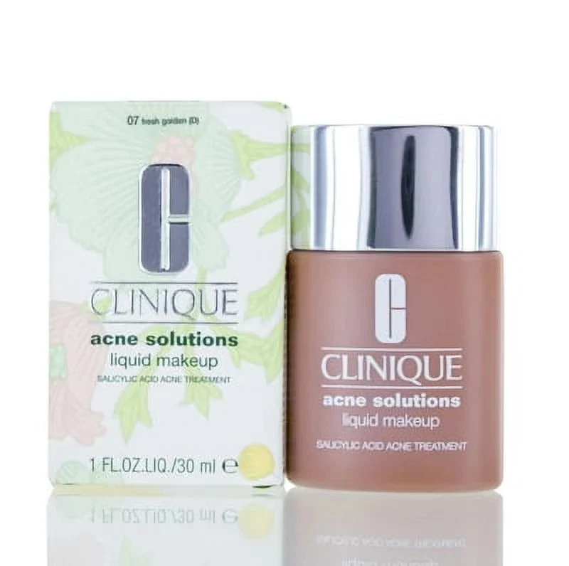 CLINIQUE ACNE SOLUTIONS LIQUID MAKEUP 07 FRESH GOLDEN 1.0 OZ - Image 3 of 3