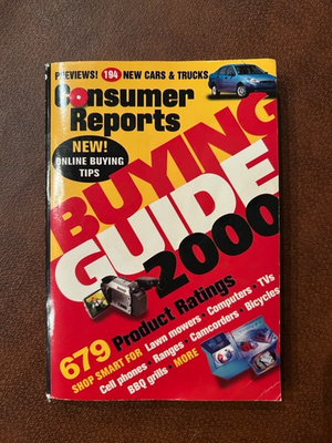 #ad Consumer Reports Buying Guide 2000 Product Ratings 679 Items Car Appliance $9.95