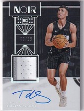 2024-25 Panini Noir NBA No. 349 Tristan Da Silva Rookie Patch On-Card Auto 9/15