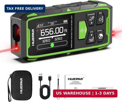656ft/200M Dual Laser Distance Measuring Tool, Huepar Professional Rechargeable