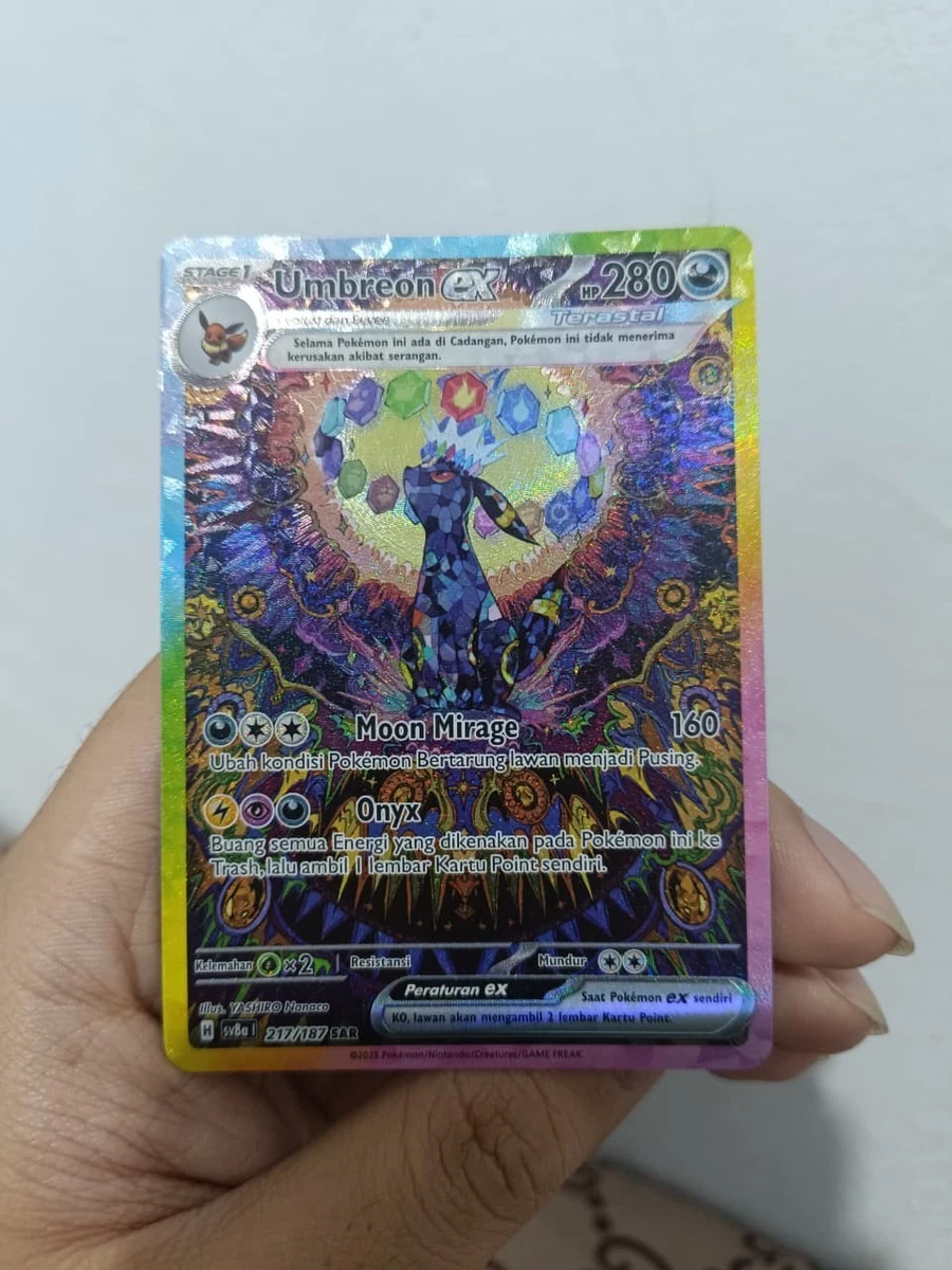 Preços baixos em Jogos de cartas colecionáveis individuais Umbreon