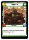 Star Wars Unlimited Shadows of the Galaxy Boba Fett Leader 008/262
