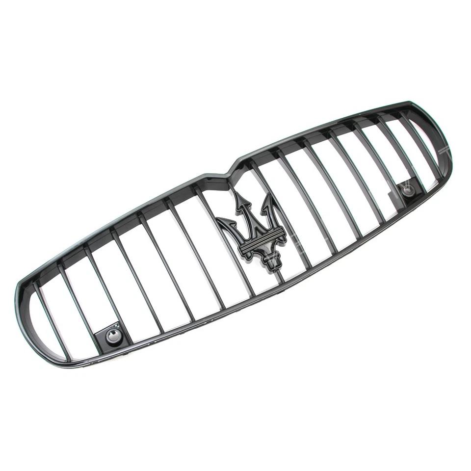 For Maserati Quattroporte 2013-16 Sport GTS SQ4 Glossy Black Front Bumper Grille - Изображение 3 из 4