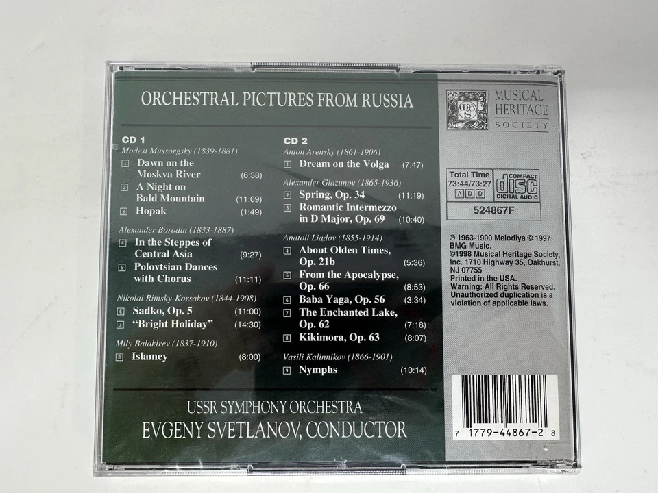 EVGENY SVETLANOV - Orchestral Pictures From Russia - 2 CD New SEALED - Image 2 of 4