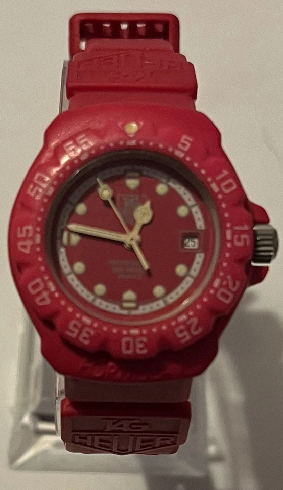 (Near Mint )Tag Heuer Formula1 365 508( Rare)Pink raspberry 200 m Women’s Watch