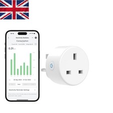 Smart Plug with Energy Monitoring - Alexa & Google Assistant Compatible, UK