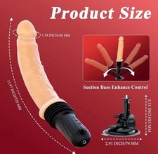 Consolador de empuje juguetes sexuales - Consolador grande y grueso vibrador