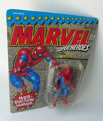 Marvel Super Heroes - Spider-Man aus dem Jahr 1990 12 cm Figur Toy Biz  5+ Neu