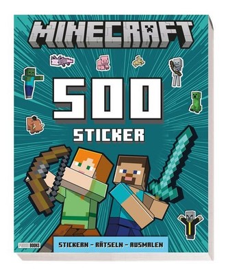 Minecraft: 500 Sticker- Stickern - Rätseln - Ausmalen: Activityblock m 1445880-2