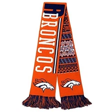 Forever Collectibles Unisex Adult Denver Broncos Reversible Ugly Scarf Orange