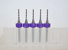 (5)  1.30mm (.0512") Printed Circuit Board Drills (PCB) Kyocera Tycom