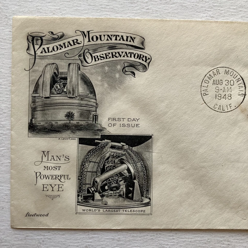 Palomar Mountain Observatory FDC Block of 4 Mans Most Powerful Eye 8-30-48 - Image 2 of 4