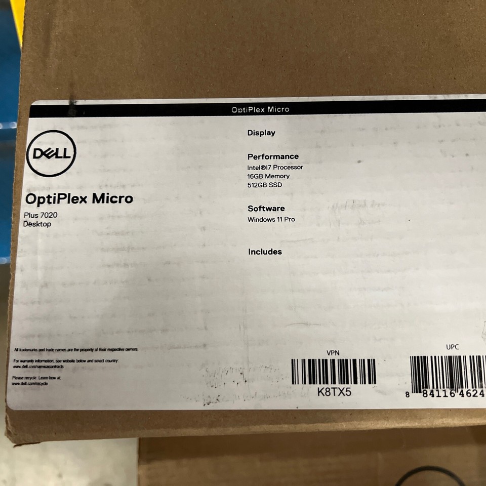 DELL Optiplex Micro Plus 7020 Desktop. Brand New. Unopened eBay
