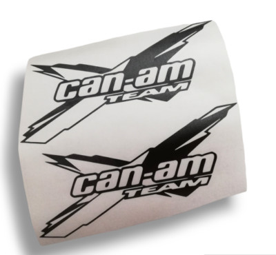 2 pcs can-am team , stickers vinyl decal autocollant