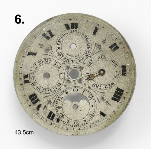 (B) Lot of 8 Pocket Watch Porcelain/Enamel + Metal Dial for Projects/Parts - Picture 10 of 12