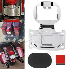 Chrome License Plate Relocation Kit For Harley Electra Glide Ultra Limited FLHTK