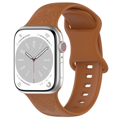 Correa de silicona con relief de mariposa y hebilla en forma de 8 para Apple - Zdjęcie 25 z 72